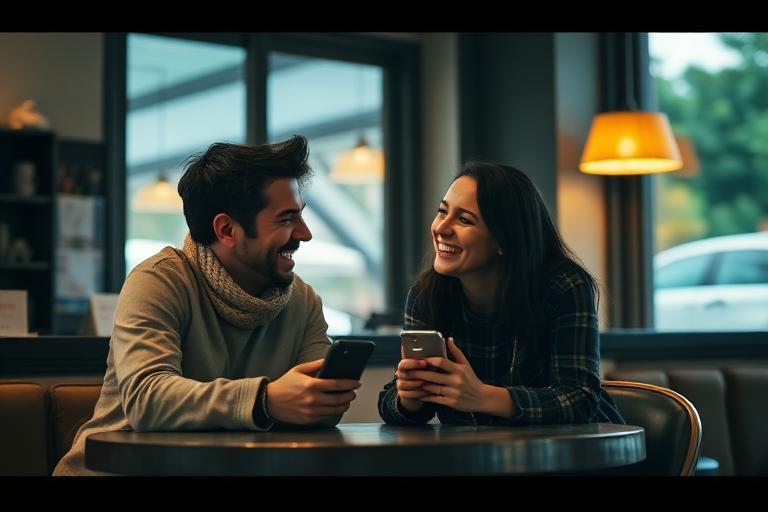 People meeting at a coffee shop with Greeli